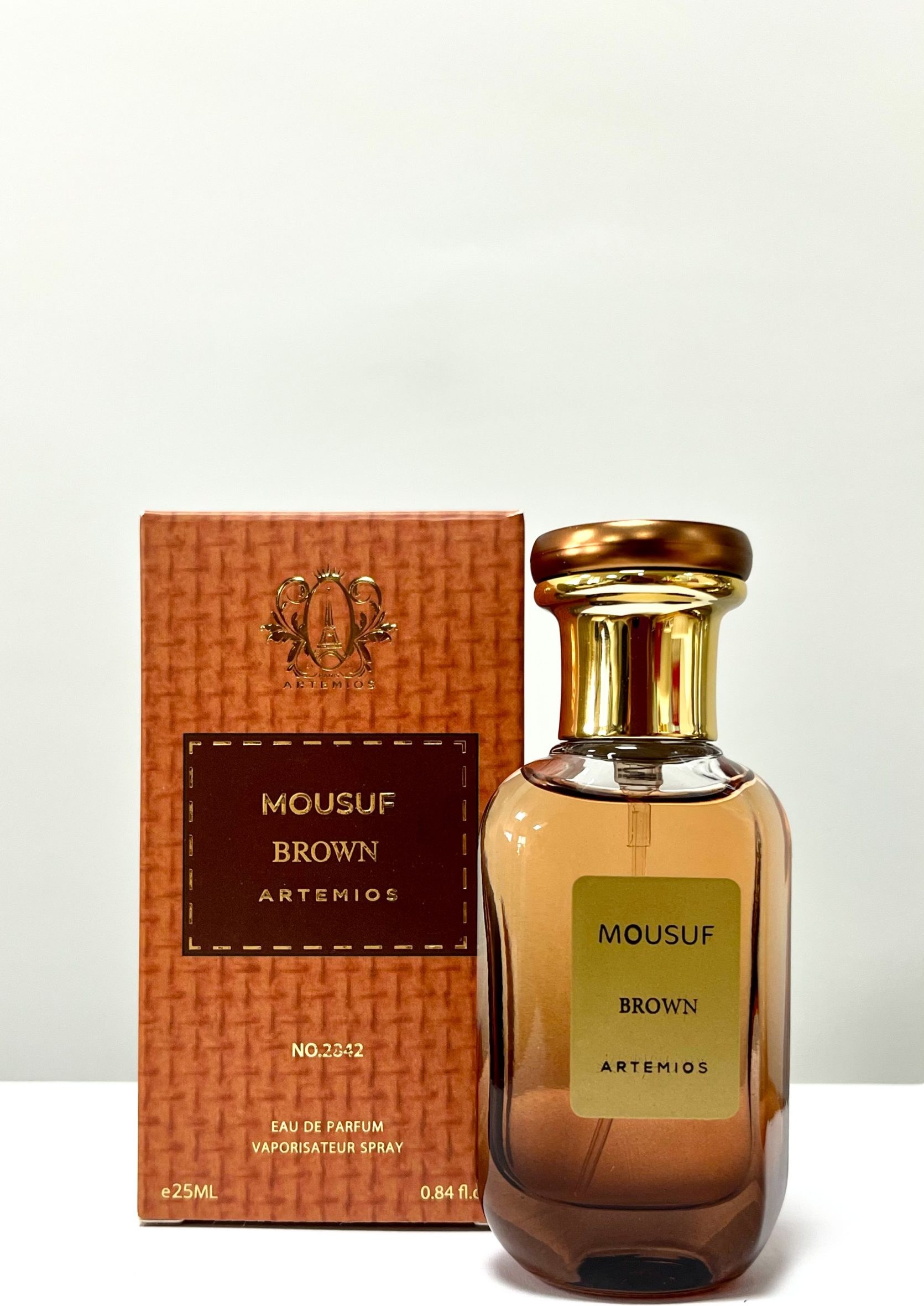 ادکلن موصوف قهوه‌ای 25 میل آرتمیوس