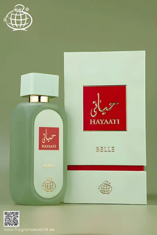 عطر ادکلن زنانه فراگرنس ورد 100 میل حیاتی بله (Fragrance World Hayaati Hayaati Belle)
