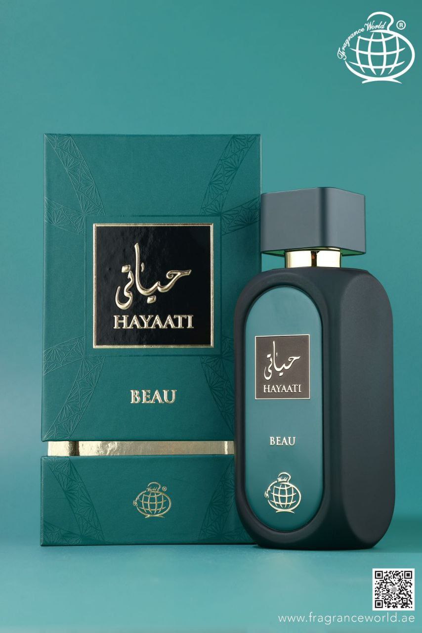 عطر ادکلن مردانه فراگرنس ورد 100 میل حیاتی بیو (Fragrance World Hayaati Beau)
