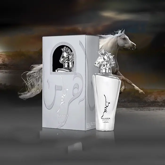 عطر ادکلن ماهر نقره ای لطافه Lattafa Maahir Legacy زنانه مردانه 100 میل