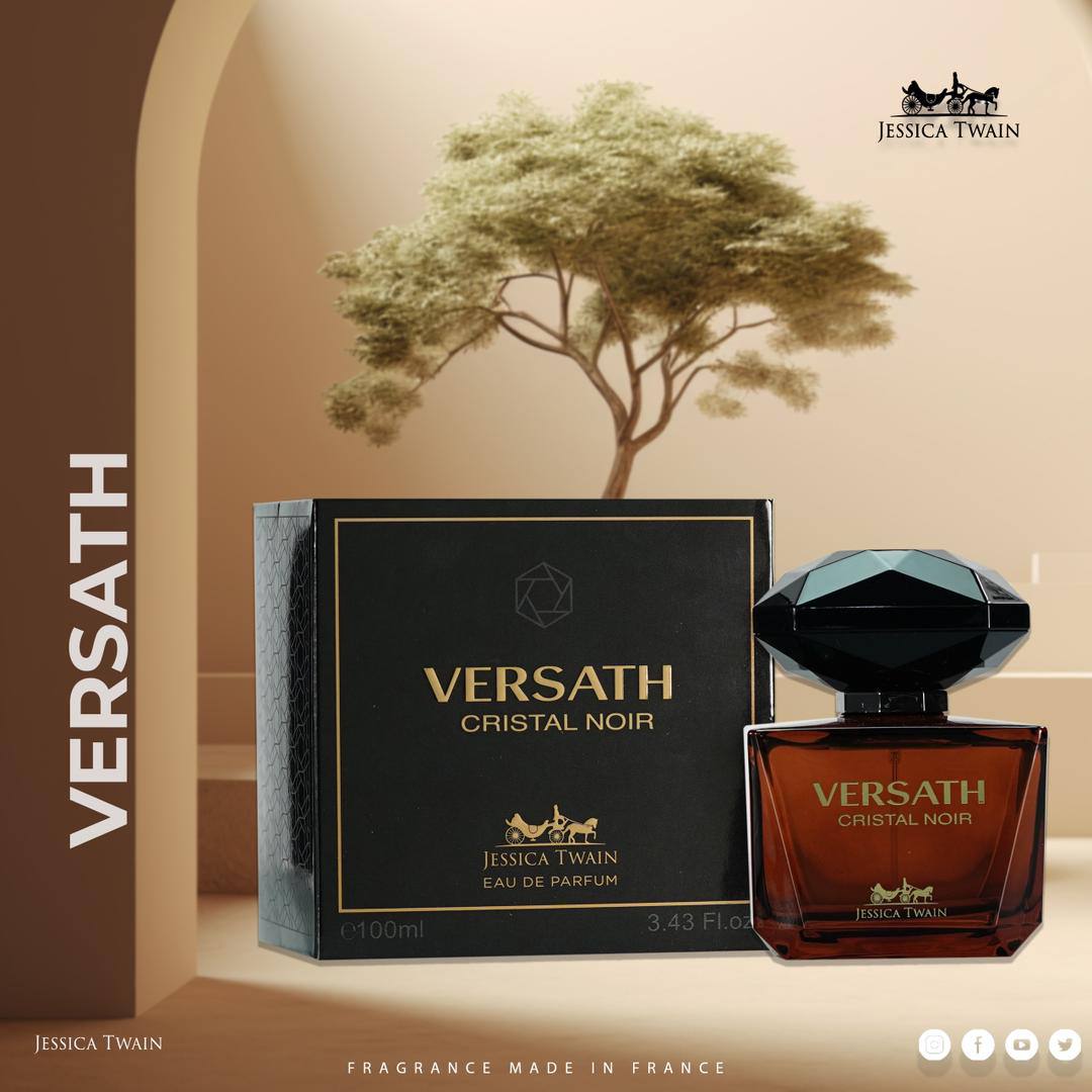 ادکلن 100 میل ورساچه کریستال(ورساچه مشکی)جسیکا تویین| Versace Crystal Noir