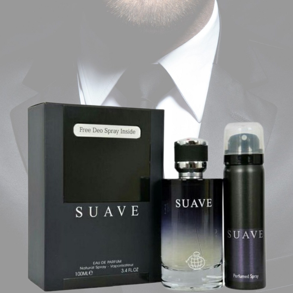 ادو پرفیوم فراگرنس ورد سوآو مردانه حجم 100 میلی لیتر + اسپری