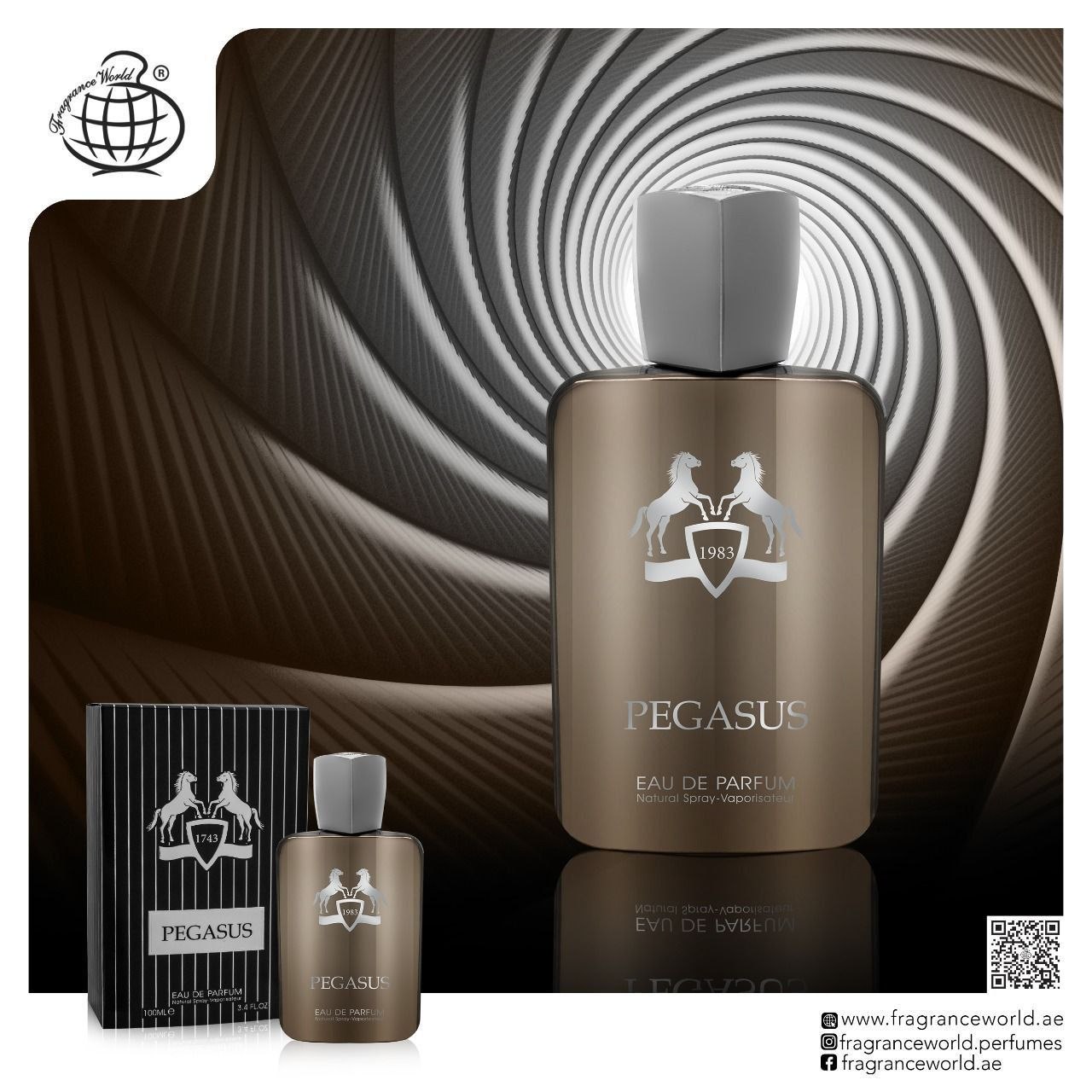 عطر ادکلن مردانه پرفیوم دو مارلی پگاسوس 100 میل فراگرنس ورد (Fragrance World Parfums de Marly Pegasus)